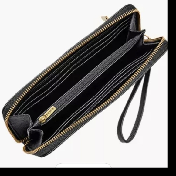 Fossil Black Leather Wallet - Picture 7 of 9